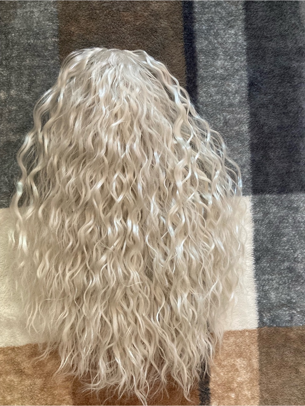 Designer Hair Long Wavy Clip-In Extension - Platinum Blonde - Picture 7 of 9